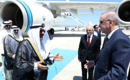 Cumhurbaşkanı Erdoğan, Kuveyt Devlet Emiri’ni Esenboğa Havalimanı’nda karşıladı